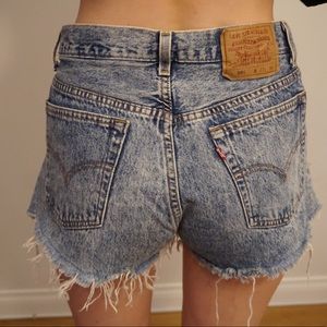Vintage Levi’s denim high waisted shorts